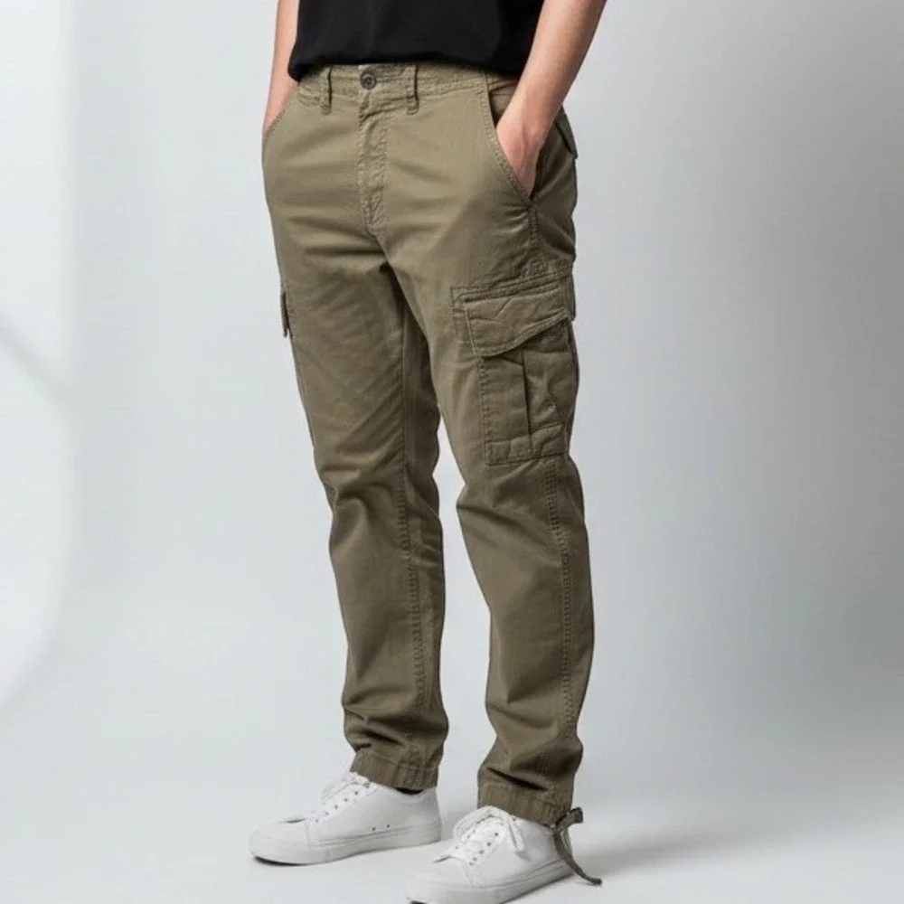 American Eagle Cargo Pants Mens 34x30 Olive Green Flex Straight Utility Gorpcore